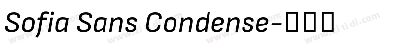 Sofia Sans Condense字体转换